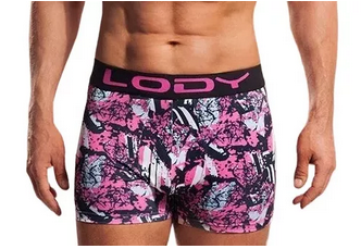 LadyVictoria - Lenceria por mayor - BOXER ALG LYCRA ESTAMPADO ABSTRAC