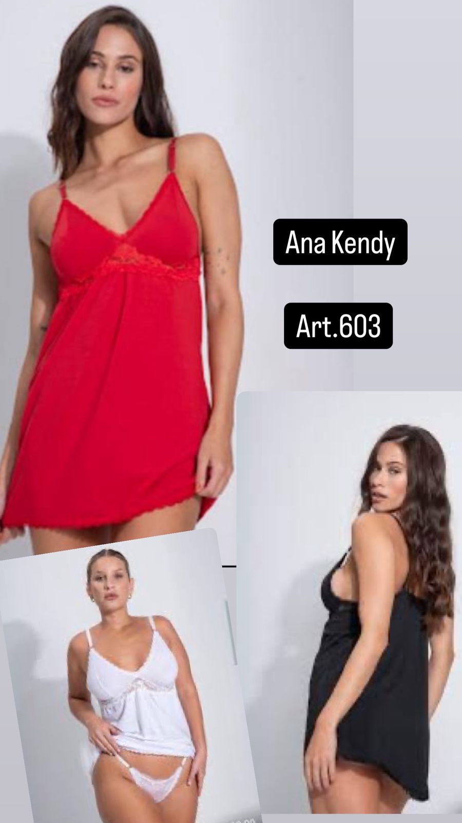 LadyVictoria - Lenceria por mayor - CAMISOLIN  MODAL C/ PUNTILLA Y LESS REGULABLE
