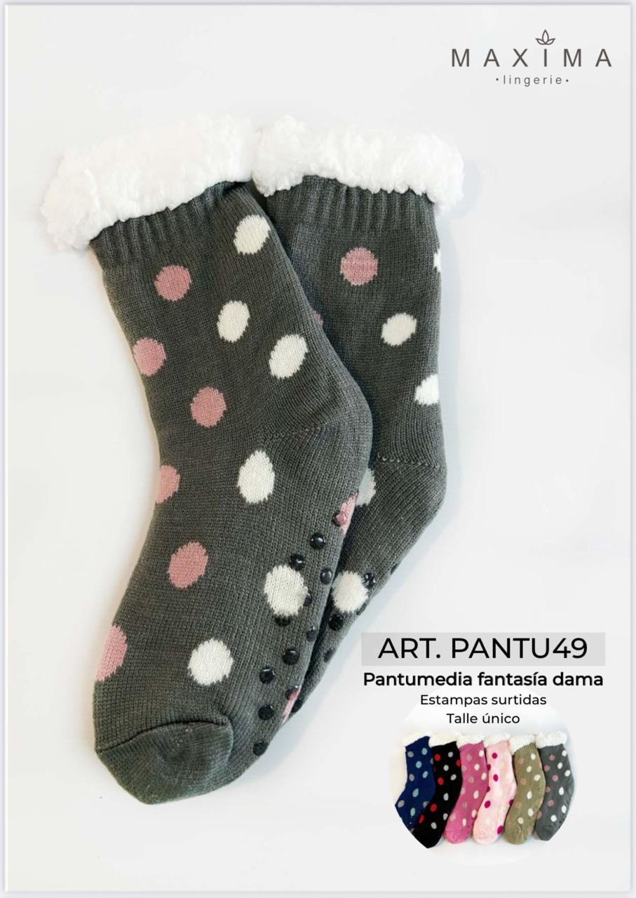 LadyVictoria - Lenceria por mayor - PANTUMEDIA DAMA CON PELUCHE