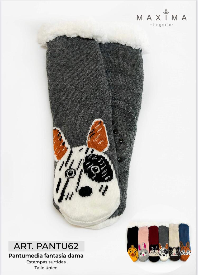 LadyVictoria - Lenceria por mayor - PANTUMEDIA UNISEX CON PELUCHE
