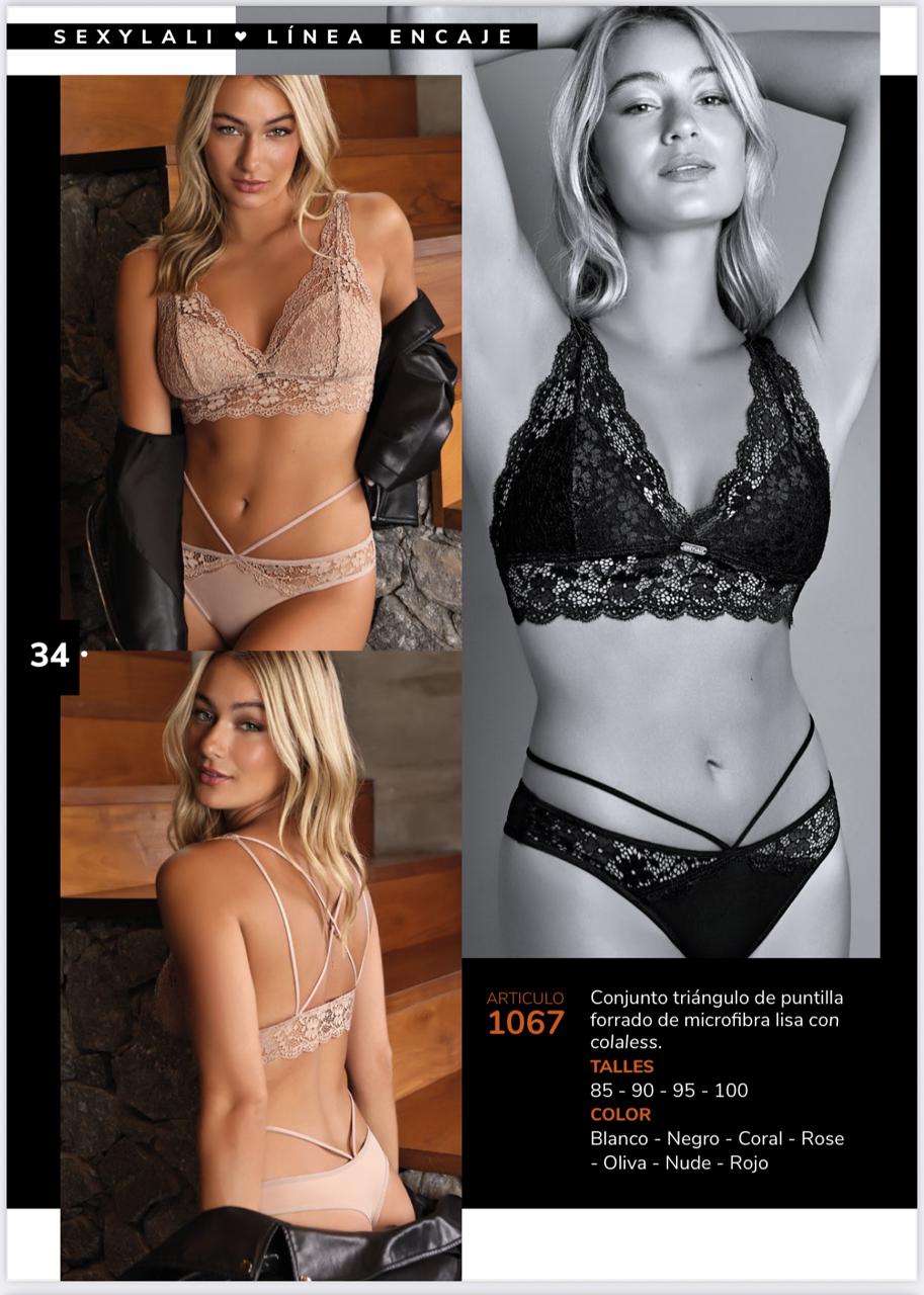 LadyVictoria - Lenceria por mayor - CONJUNTO TRIANGULITO CON LESS