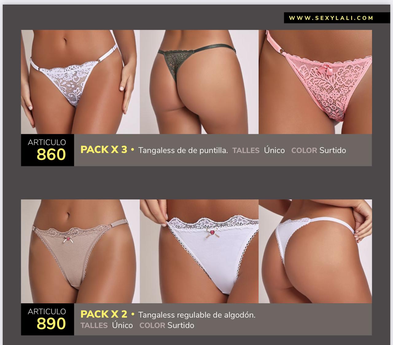 LadyVictoria - Lenceria por mayor - PACK X 2