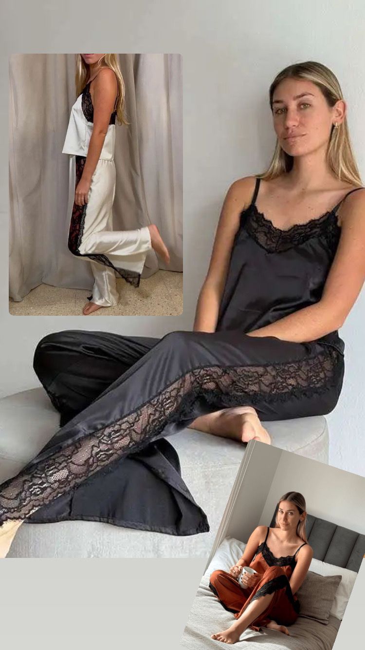 LadyVictoria - Lenceria por mayor - PIJAMA 2 PIEZAS AURA