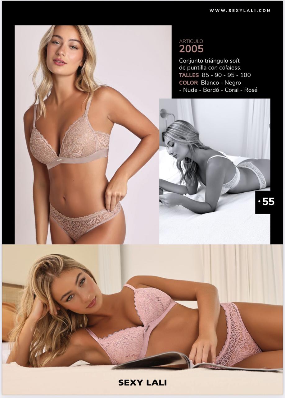 LadyVictoria - Lenceria por mayor - CONJUNTO TRIANGULITO CON LESS