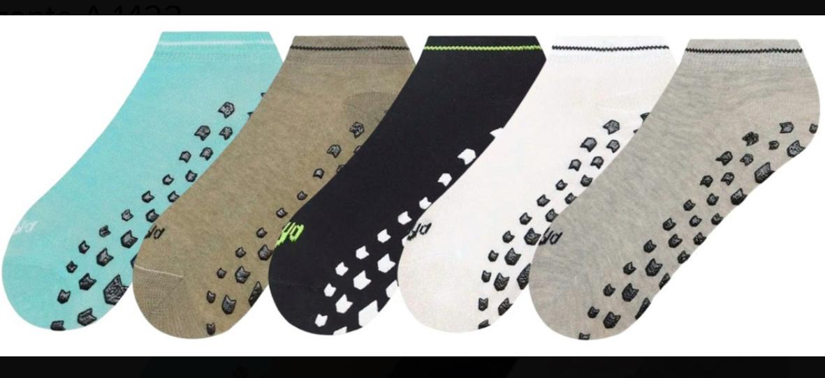 LadyVictoria - Lenceria por mayor - PACK X 6 PARES SOQUETES ANTIDESLIZANTES