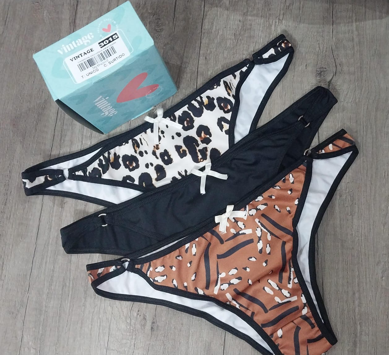 LadyVictoria - Lenceria por mayor - PACK X 3 VEDETINAS microfibra